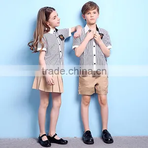 Wholesale Classic Design School Shirt And Khaki Skirt And Short Pants thumbnail-5