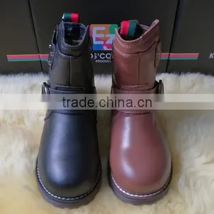 GZY Italy Model Fashion Sole Shoes Kid Boots Wearable Comfortable Winter Boots Wholesale Guangzhou 2017 Stock thumbnail-4