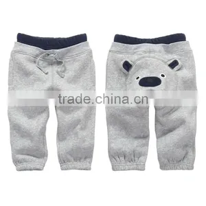 2016 New 100% Cotton Winter Baby Girls Boys Casual Pants Print Thick Cartoon Hoodie Pants Plus Size thumbnail-2