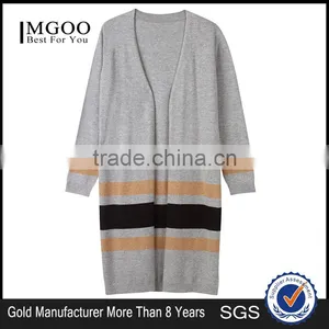 Women Two Colors Custom Knitted Sweaters Design Of Hand Knitting Sweater Fashion Korean Knitwear thumbnail-1