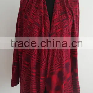 2014 Fashion Ladies Long Sleeve 100%cotton Space Dye Poncho Cardigan thumbnail-1