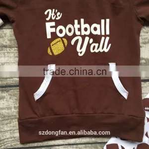 Fooball Kids Clothes Baby Boy Hoodie Outfits 2 Pcs 2016 Winter Clothes For Children thumbnail-3