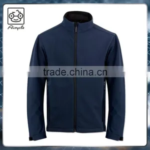 2017 Men's 3 Layer Bonded Hydrophobic Softshell Fabric Jacket thumbnail-1