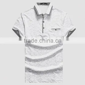 2016 New Mens Short Sleeve 100% Cotton Collar Polo Shirt/T-Shirt Wholesale thumbnail-5