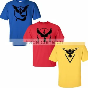 Pokemon Go Team Valor Team Mystic Team Instinct Pokeball T Shirt Red Blue Yellow thumbnail-1