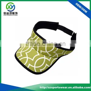 Top Quality Polyester Sublimation Color Ladies Golf Visor thumbnail-1