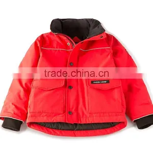 2017 OEM New Style Children's Clothing Hooded Custom Kids Winter Fur Jackets Wholesale in China thumbnail-6