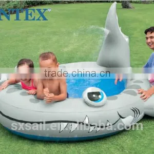 INTEX SANDY SHARK SPRAY SWIMMING POOL thumbnail-1