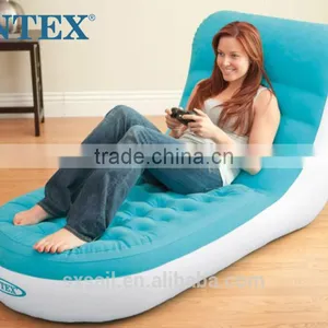 INTEX Blue Flocking Single Deck Chair thumbnail-1
