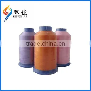 High Tenacity 5000m Dope Dyed 100% Polyester for Bag Closing Embroidery Thread thumbnail-1