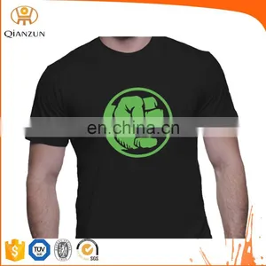 Custom Black T Shirt Printing Heat Transfer T Shirt thumbnail-1