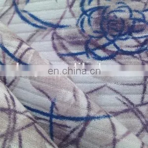 Shaoxing Winfar Drop Needle Interlock Polyester Cotton Flower Pigment Custom Printed Fabric thumbnail-3