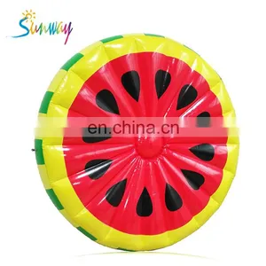Inflatable Watermelon Slice Float, Giant 60" Inch Diameter Big Pool Lounger Raft thumbnail-1