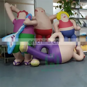 HI CE Nylon Giant Family Inflatable Cartoon Character for Kids or Advertising thumbnail-4