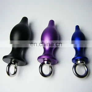 2015 Colorful Color Anal Plug Ass Toys, Stainless Steel Anal Toys thumbnail-5