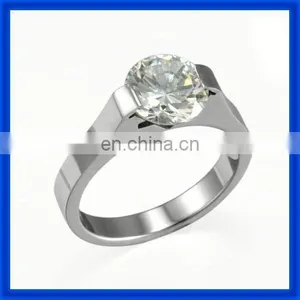 Fashion Jewelry New Surgical Steel Wedding Ring thumbnail-1