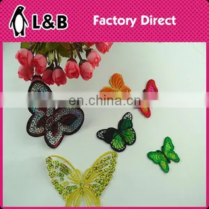 2016 Fashion Iron on Patches for Jacket,butterfly Fabric Embroidery Patches thumbnail-2