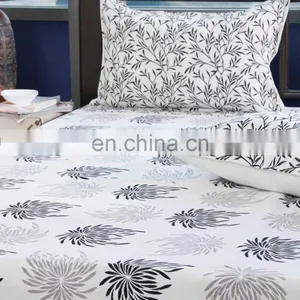 India Bed-linen Direct,black and White Damask Bedding,fitted Bed Sheets US/UK BASED thumbnail-3
