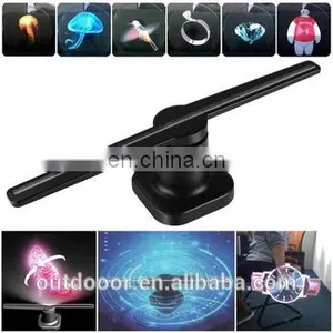 Factory Wifi in Stock Shopping Mall Display Kiosk Advertising Player for Commercial Promotion 3d Hologram Advertising Fan thumbnail-4