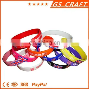 Silicone Bracelet Glowing in Dark With Printed Logo/green Color Luminous Silicone Bracelet /best for Gifts to Friends thumbnail-5