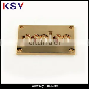 Custom High Quality Garment Metal Labels thumbnail-1