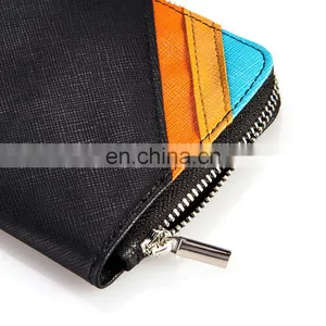 Trade Assurance Supply New Zipper Leather Colourful Coin Purse thumbnail-3