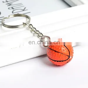 Custom Sport Mini Soccer Ball Keychain Basktable Keyring 3d Mini Golf Ball Keychain for Professional Game Gifts thumbnail-5