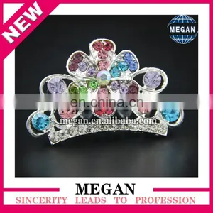High Quality Baby Tiara Princess Wearing Crown With Comb For Kids thumbnail-1