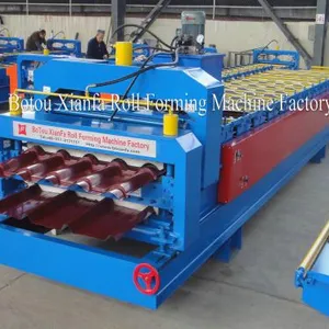 Corrugated Double Profile Roof Roll Forming Machine thumbnail-2