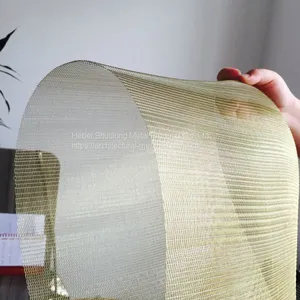 XY-R-01 GOLD WIRE MESH FOR GLASS LAMINATED thumbnail-3