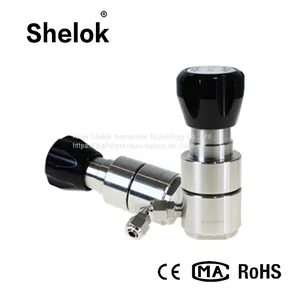 Needle Gas Pressure Regulator Valve Air Oxygen Nitrogen Brass Pressure Reducing Valve thumbnail-3