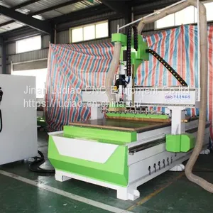 MDF Wood Cabinet Door Making Linear Tool Change 1325 ATC CNC Router Machine for Wood Furniture thumbnail-1