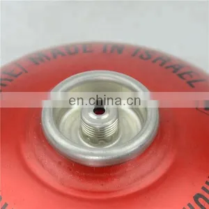 Portable Butane Gas Stove Aerosol Valve for Gas Cartridge With Red Plastic Cap thumbnail-1