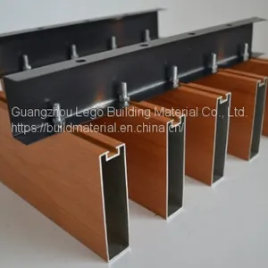 Original Ecological Wood Grain Home Towns Curved Aluminum Square Pass Green Manufacturer thumbnail-2