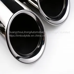 Km for Macan GTS Style 95B 2014-2017 Exhaust Tip Exhaust Pipes Muffler Tips Tail Pipe Black Titanium thumbnail-4