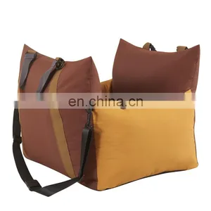 Luxury Dog Car Seat Portable Travel Dog Bed Multifunctional Pet Car Seat Bed With Handle thumbnail-6
