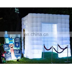 Custom Made Wedding Party Prop Inflatables Blow Up Selfie Photo Booth Enclosure UK With LED Lighting thumbnail-1