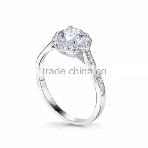 14K Gold Semi Mount Engagement Ring With Diamonds thumbnail-1