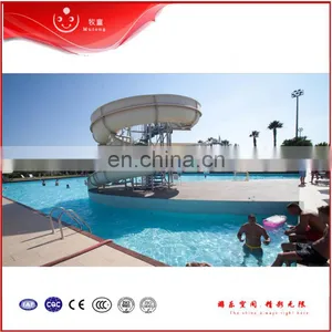 One-Tube Open Spiral Fiberglass Water Play Park Slide For Adults thumbnail-2