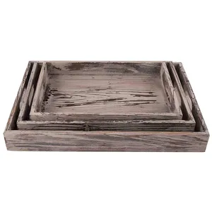 Nesting Wooden Serving Trays thumbnail-2