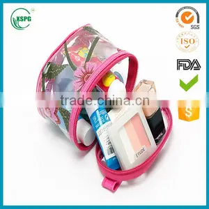 OEM Wholesale Clear Zipper Plastic Transparent Makeup Ziplock PVC Bags Handbag thumbnail-2