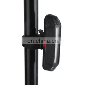 New Bicycle Tail Light Truck Tail Light Usb Charging Mountain Bike Red And Blue Safety Warning thumbnail-2