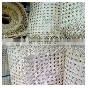 High Quality Natural Mesh Rattan Cane Webbing Roll Woven Bleashed Rattan Webbing Cane thumbnail-4