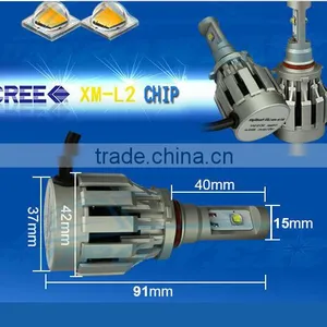 60W 6000LUMENS LED HEADLIGHT H4 Hi lo Bixenon Headlight Replacement 50w Halogen Light thumbnail-4