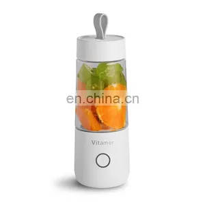 LOGO Branding USB Wholesale Home Appliance 350ml Portable Blender Tritan Bottle High Speed Vitamer Mixer thumbnail-1