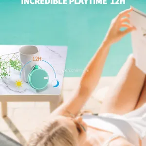 C12 IPX7 Waterproof Shower Bluetooth Speaker, Portable Wireless Outdoor Speaker With HD Sound, Support TF Card, Suction Cup for Home, Pool, Beach, Boating, Hiking 12H Playtime thumbnail-5