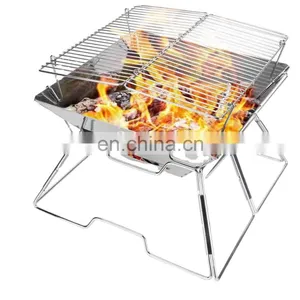 Outdoor BBQ Tool Barbecue Grill Set Portable Camping Charcoal BBQ Grill thumbnail-1