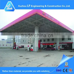 High Standard Long Span Roof For Steel Space Frame Gas Station thumbnail-5