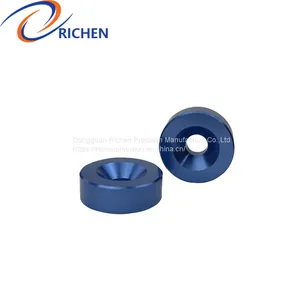 OEM Machining Custom Blue Anodized Aluminium Precision CNC Turning Machine Parts thumbnail-3