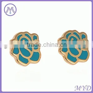 Fashion Enamel Owl Shape Stud Earrings thumbnail-2